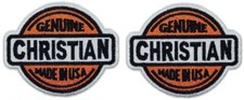 Genuine Christian Made in USA Embroidered Patch | 2PC iron on or Sew on 3"