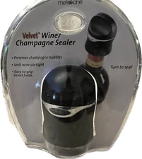 Metrokane Champagne & Wine Sealer , bottle re-cork cap resealer