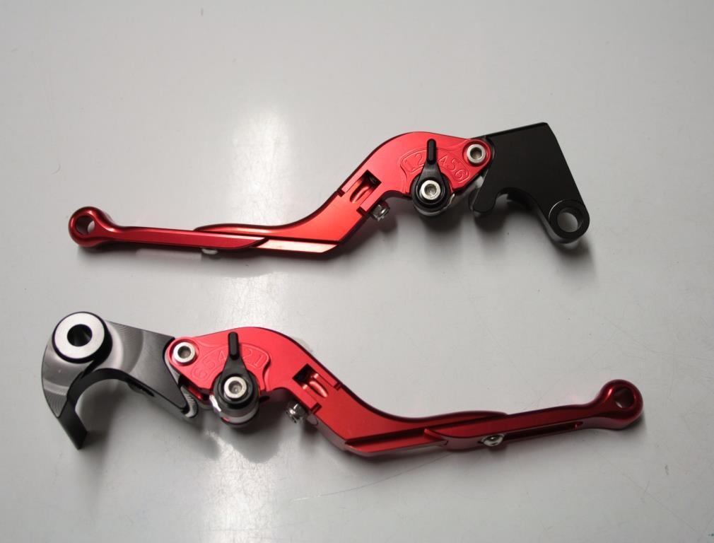 Leviers anti casse Triumph Street Triple RS rouge pour éviter la panne après chute