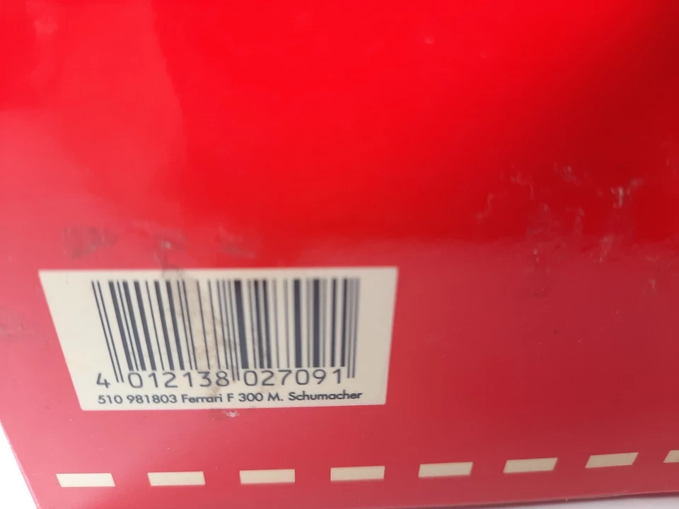 Minichamps Ferrari F300 #3 Michael Schumacher 1998 1/18 510981803 closed box - Immagine 4 di 4