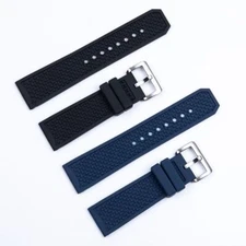 23mm 24mm Silicone Rubber Watch Band Strap Fits For Cartier Calibre WSCA0006