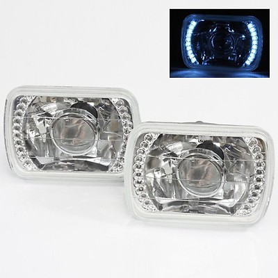 1978-1981 Chevy Malibu 7X6 H6014/H6052/H6054 Chrome Crystal Square Projector ...