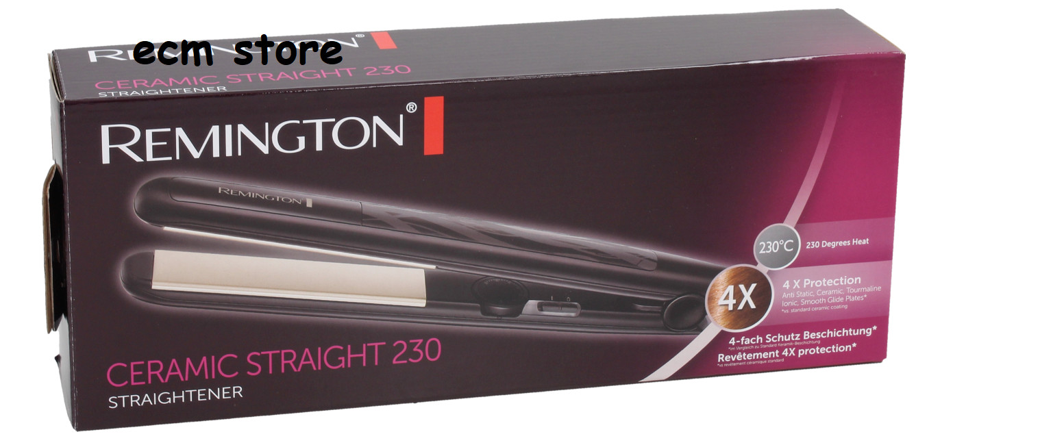 Lisseur REMINGTON S3500 Ceramic Straight avec plaques de 110 mm antistatiques en noir