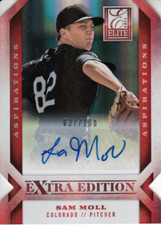 2013 Elite Extra Edition Signature Aspirations #87 Sam Moll Auto/100 - NM-MT