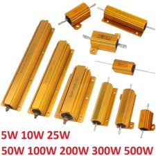 5W - 500W Watt High Power Aluminum shell Wirewound Metal Resistors 0.1Ω - 15KΩ