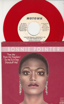 BONNIE POINTER - FREE ME FROM MY FREEDOM - PROMO RED VINYL 45 WPS - GREAT SHAPE