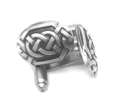CELTIC OVAL KNOT CUFF LINKS