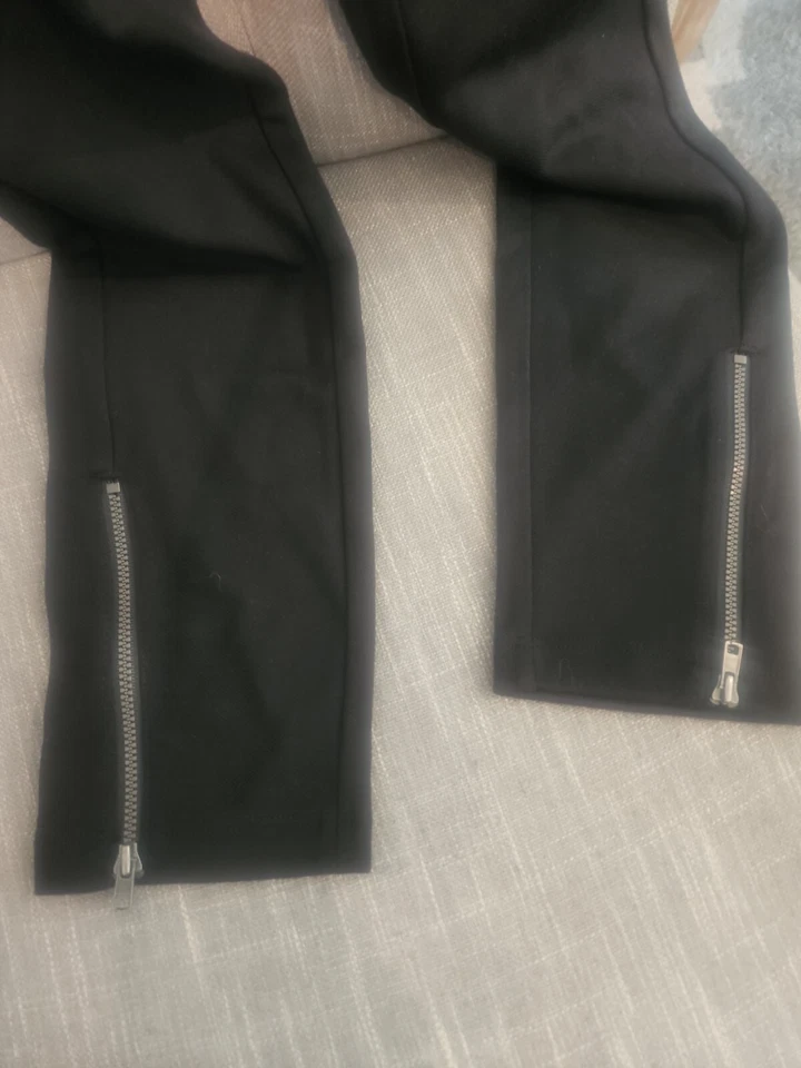 Оттенок леггинсы женщин размер маленький черный вельвет моды скиммер эластичной посадки - Изображение 3 из 4