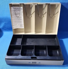 MMF Industries 10 Compartment Steel Combination Lock Cash Box With Instructions