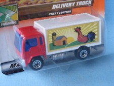 Matchbox Delivery Farm Truck Red and White Body Farming Toy Model 75mm in BP