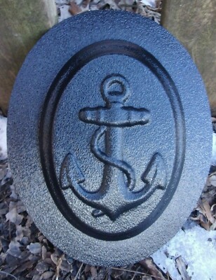 Anchor wall plaque mold plaster concrete casting mould 7'' x 5'' x 3/4'' thick