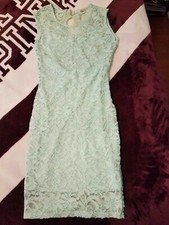 Tobi Mint Green Lace Dress