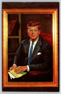 Postcard President John Fitzgerald Kennedy 1964 by Morris Katz  41J