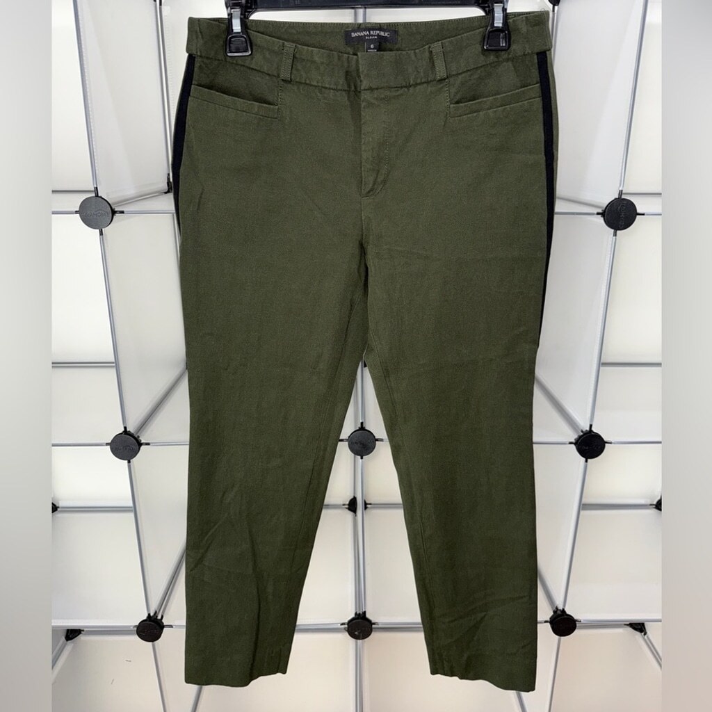 Banana Republic Women's Olive Green Sloan Stretch Pants Size 6