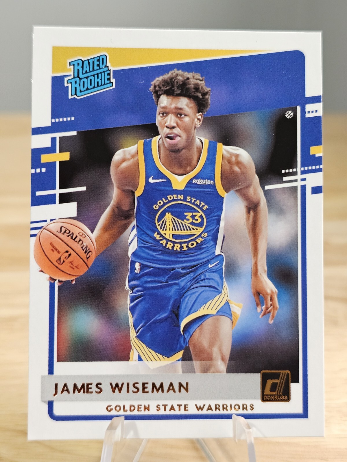 James Wiseman 2020-2021 Donruss Rated Rookie #226 RC Warriors