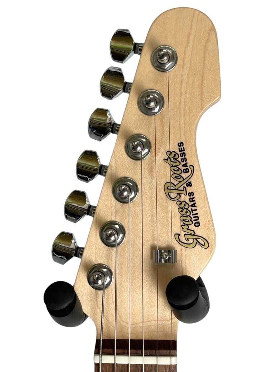 GrassRoots G-THROBBER-DX 2023 Black in White Electric Guitar