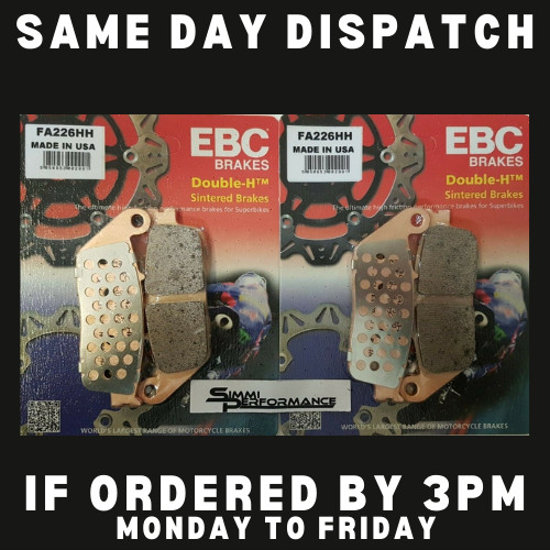 EBC HH Brake Pad Front Left Triumph Street Triple S 660 Brembo Rear 2017 - 2020 - Image 95