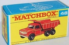 Matchbox Lesney No 48 DODGE DUMPER TRUCK Empty Repro F Style Box..