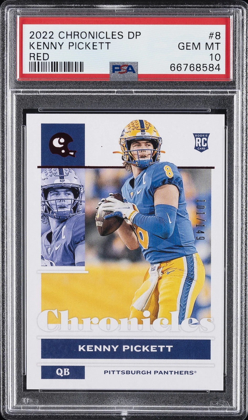 Kenny Pickett Panini Chronicles Draft Picks #8 Red