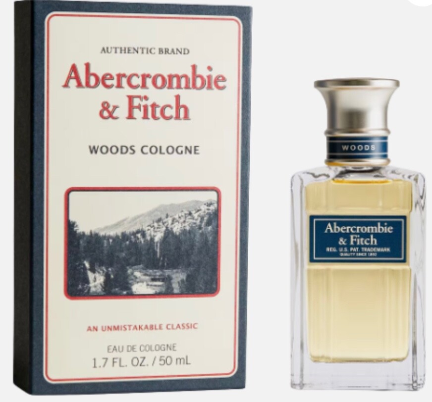 Abercrombie & Fitch A&F WOODS Cologne Spray 1.7 oz for Men New