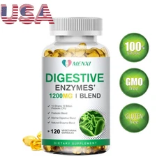 Digestive Enzymes Prebiotic & Probiotics Gas, Constipation & Bloating Relief 60P