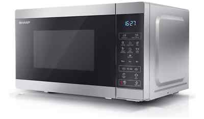 Sharp 800 W Standard Mikrowelle YC-MS02U-S - silber