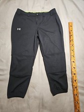 Under Armour Pants Womens Large Black Stike Zone Fast Pitch Softball Double Knee