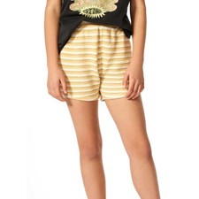 RIP CURL SUMMER RAIN Knit Girls' Shorts - Yellow Sunshine - Size 14/L - NWT