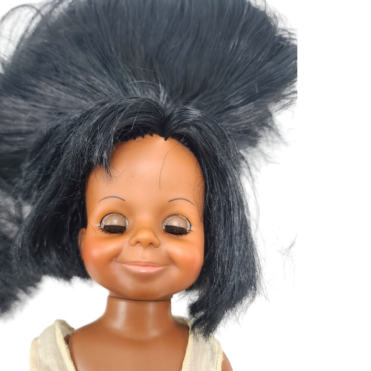 Vintage 1970's Ideal Rare AA African American Velvet Doll Works | eBay