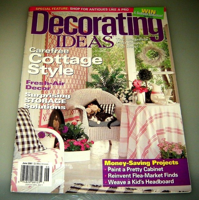 Country Sampler's DECORATING IDEAS MAGAZINE June 2001 eBay