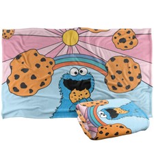 Sesame Street Cookie Monster Sunrise Silky Touch Super Soft Throw Blanket