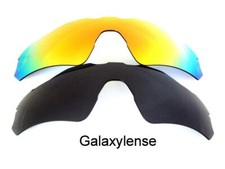 Galaxy Replacement Lenses For Oakley Radar EV Path Sunglasses Black Red