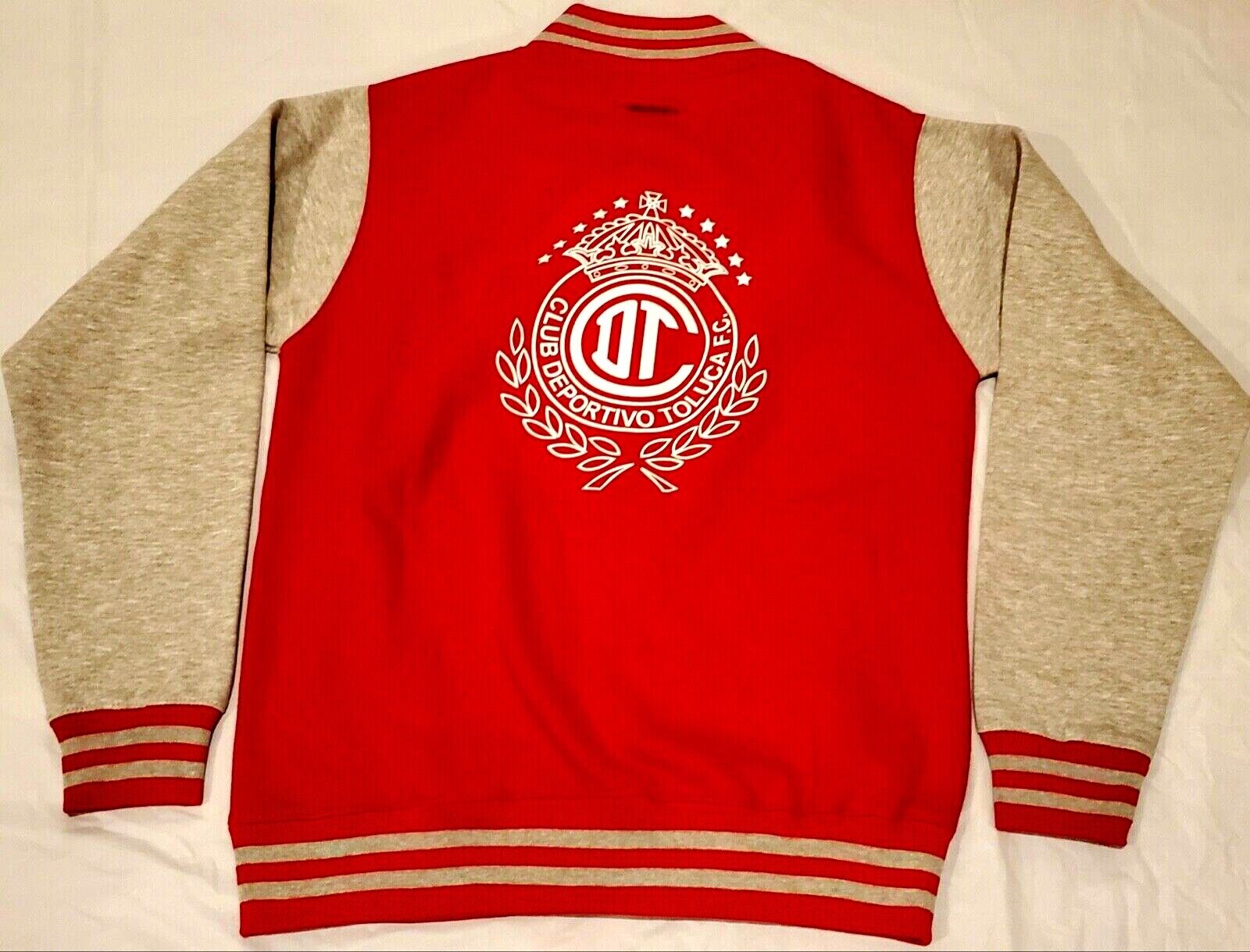 New! Club Deportivo Toluca Soccer Varsity Jacket Sprzedaż wysyłkowa bardzo mile widziana