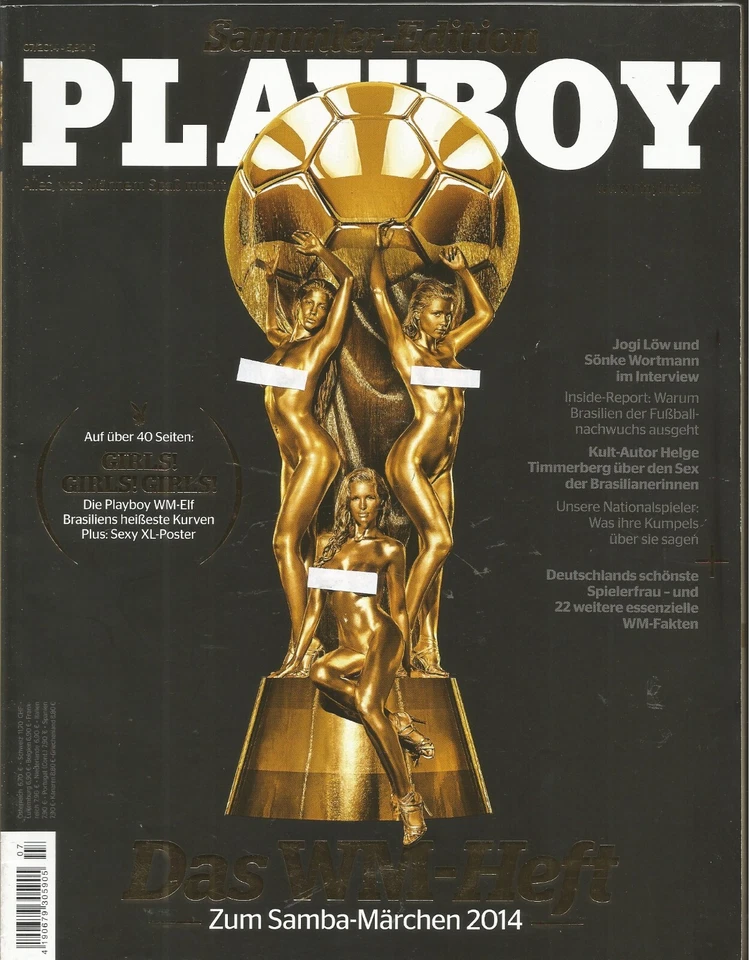 PLAYBOY Magazin 07 Juli 2014. Das WM-Heft. Zum Samba-Märchen 2014. "Babi" Rossi - Bild 1 von 1
