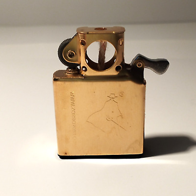 Zorro Brass Pipe Lighter Insert with Bottom Rubber Gasket Zorro Brass Pipe Lighter Insert with Bottom Rubber Gasket