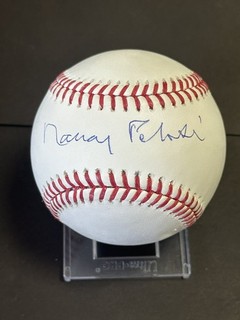 Nancy Pelosi Former Speaker Of The House Signed OML Baseball AUTO JSA COA