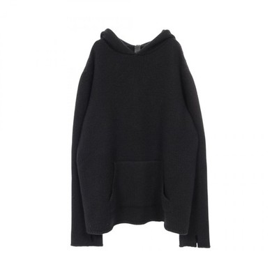 CHROME HEARTS CH Cross Pullover Pulli Strick Kaschmir Schwarz Größe L Gebrauc...