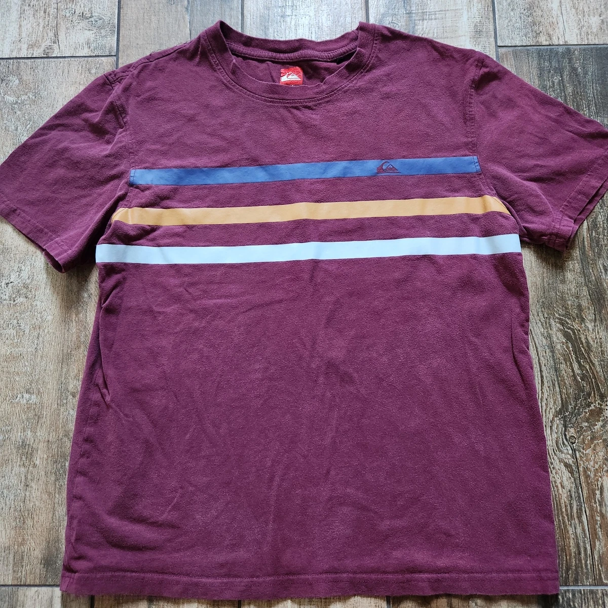 25+ Quiksilver Cotton Short Sleeve Striped T-Shirts for Men for