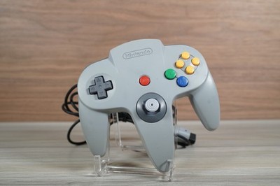 Nintendo 64 N64 Controller OEM Grey Hall Effect Analog Stick No drift NUS-005