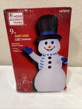 Home Accents Holiday 9FT Giant Sized LED Snowman Airblown Inflatable
