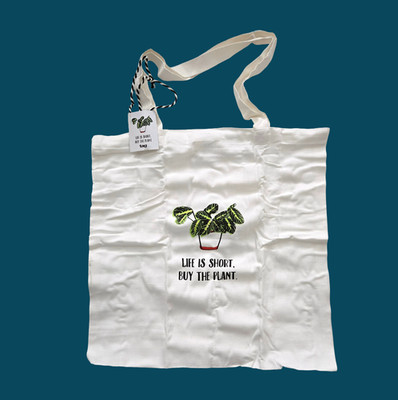 Lif is Short, Buy The Plant Tote Bag