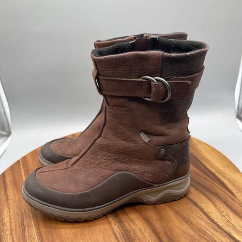 Merrell Eventyr Vera Mid Boots Womens 8 Brown Leather Comfort Waterproof Snow - Picture 3 of 8