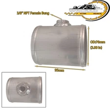 3" OD CNC Turbo Intercooler Pipe with Ford/GM IAT 3/8 Inch Npt Bung Aluminum