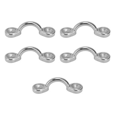 5x Deck Loop Strap Stainless Steel 316 Pad Eye Tie Down Anchor Marine Kayak SET