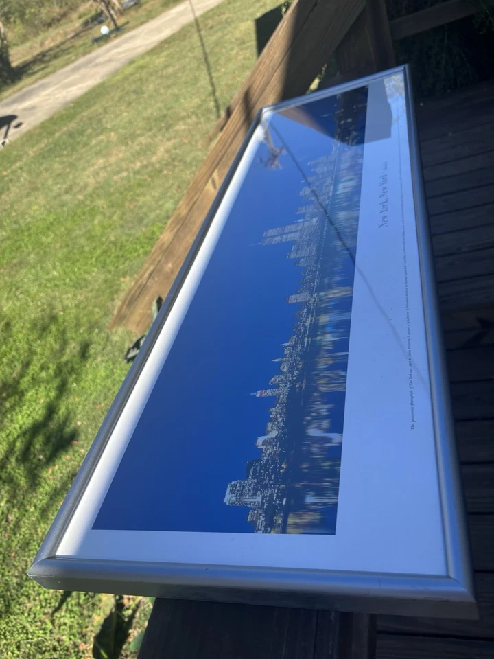 Gallery Framed panoramic Picture of New York City New York Cityscape Twin Towers - Image 3 of 4