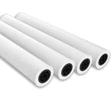 ACYPaper 36” x 150' Plotter Paper -4 PK- 20LB Bond Wide Format CAD Ink Jet Rolls