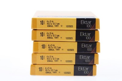 KODAK Ektar 100 4x5 inch / 50 Blatt / abgelaufen 12.23