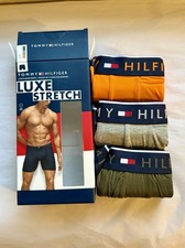 NIB TOMMY HILFIGER Men's Classic Luxe Stretch Cotton Boxer Brief Size L Assorted