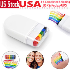 Pride Face Paint Stick 6 Colors Rainbow Body Tattoo Gay Pride Day Cosplay Party