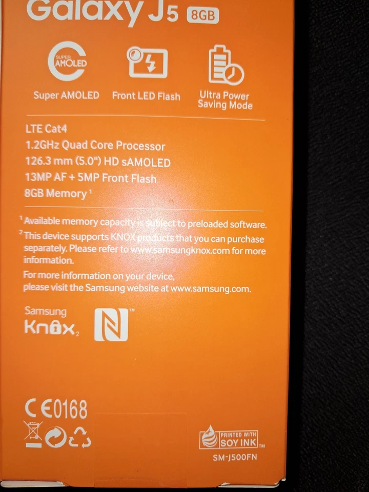 Samsung Galaxy J5 8 GB Schwarz (Ohne Simlock)...2015 - Bild 3 von 4